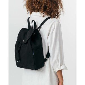 Baggu Drawstring Backpack // Canvas black